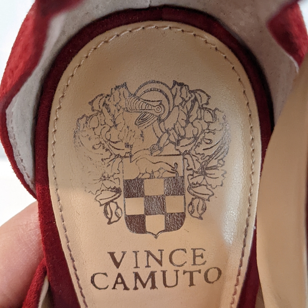 Suede heeled sandals by Vince Camuto - Picture 11 of 15